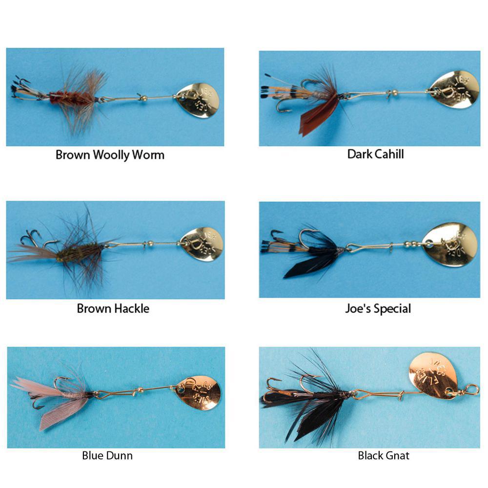 Joe's Flies Short Striker Inline Spinner Black Gnat, Size 8