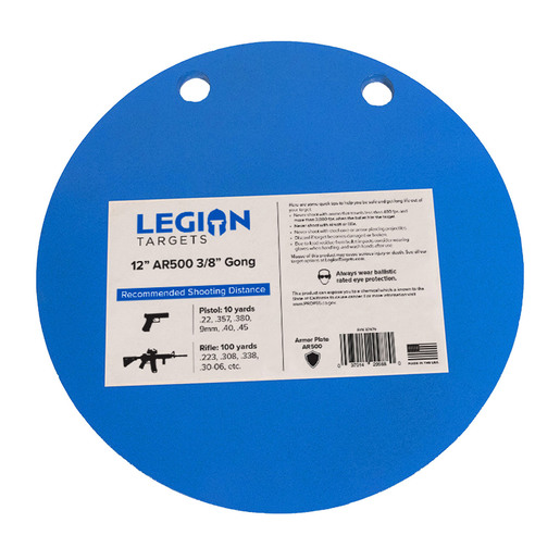 Legion Target Circle Shooting Gong - 12in - Legion Targets