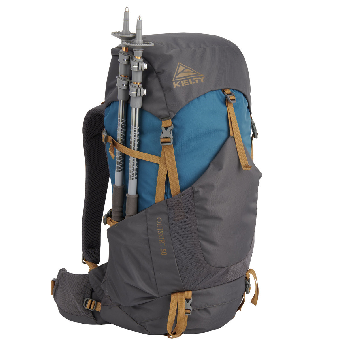 Kelty Outskirt 50 Liter Backpacking Pack - Lyons Blue/Beluga - Lyons Blue/Beluga Kelty Outskirt 50 Liter Backpacking Pack - Lyons Blue/Beluga - Lyons Blue/Beluga