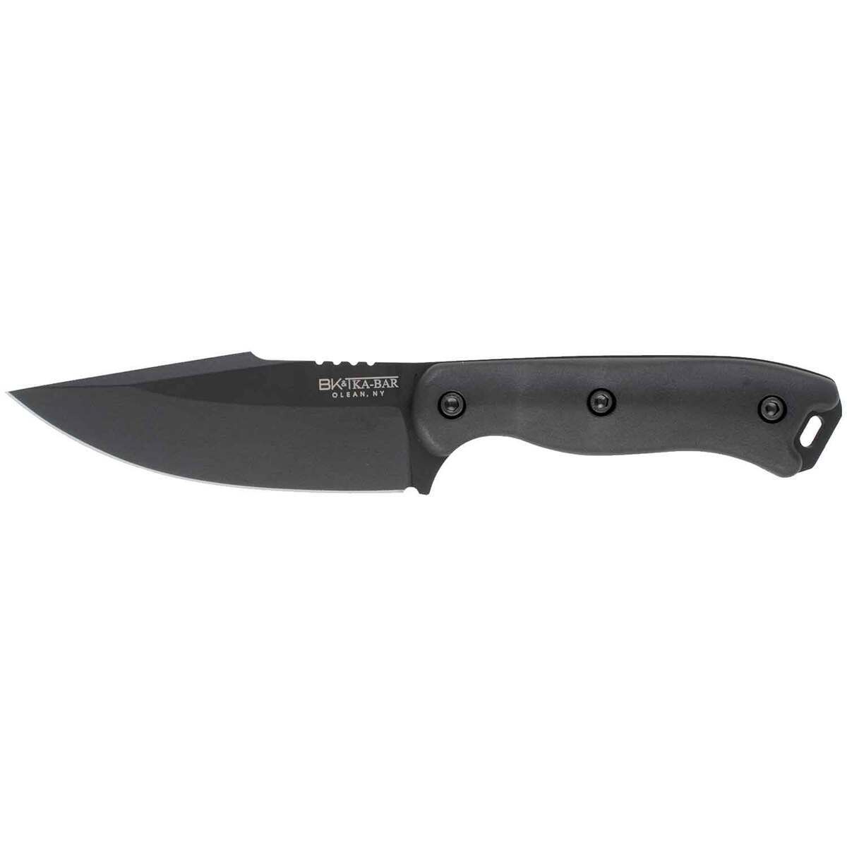 KA-BAR Becker Black Harpoon 4.5 inch Fixed Blade Knife - Black KA-BAR Becker Black Harpoon 4.5 inch Fixed Blade Knife - Black