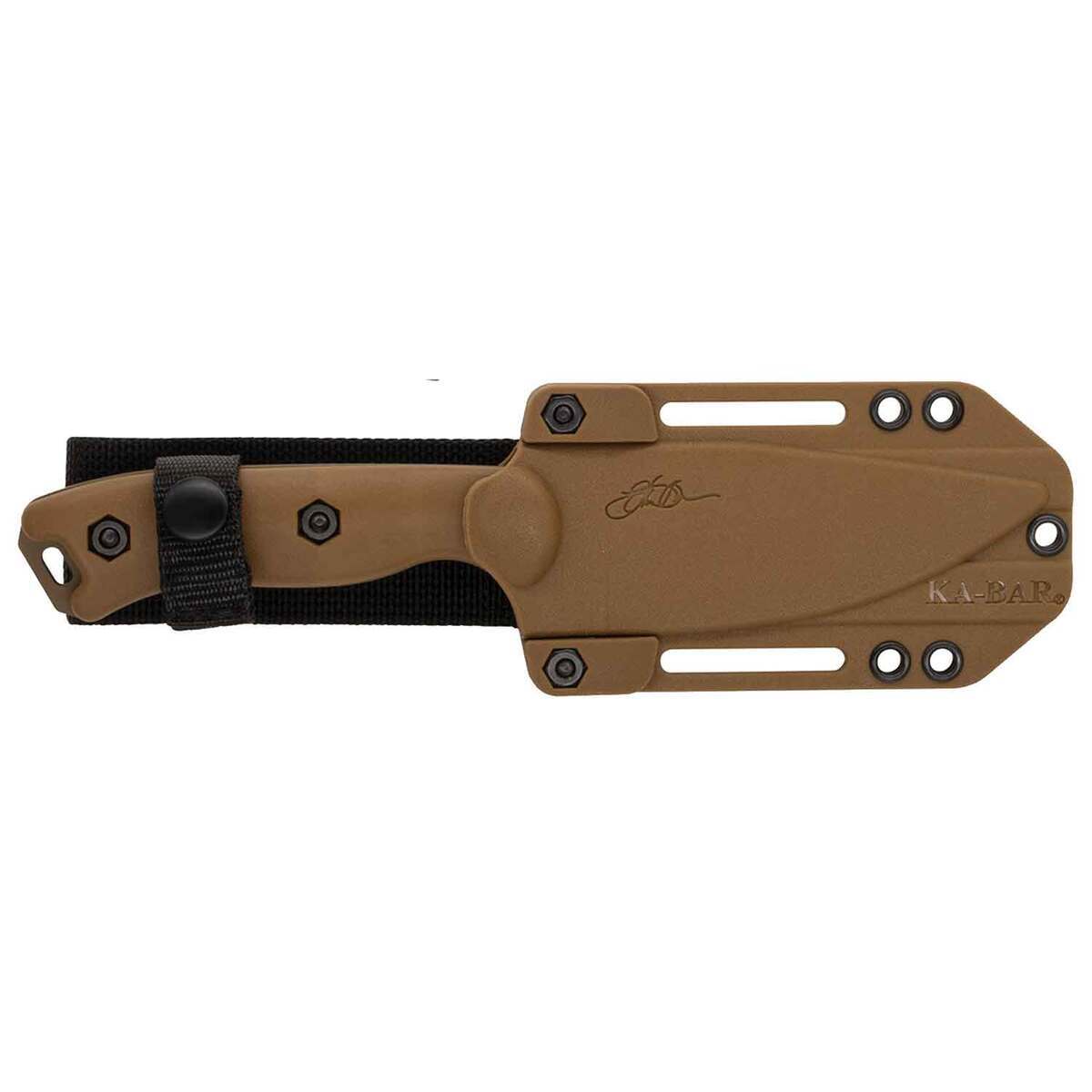 KA-BAR Becker Nessmuk 4.312 inch Fixed Blade Knife - Brown KA-BAR Becker Nessmuk 4.312 inch Fixed Blade Knife - Brown
