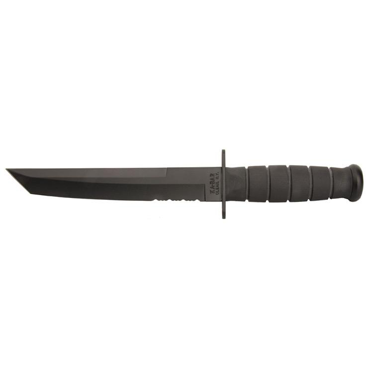 Ka-Bar Tanto 8 inch Fixed Blade Knife - Black - Black Ka-Bar Tanto 8 inch Fixed Blade Knife - Black - Black