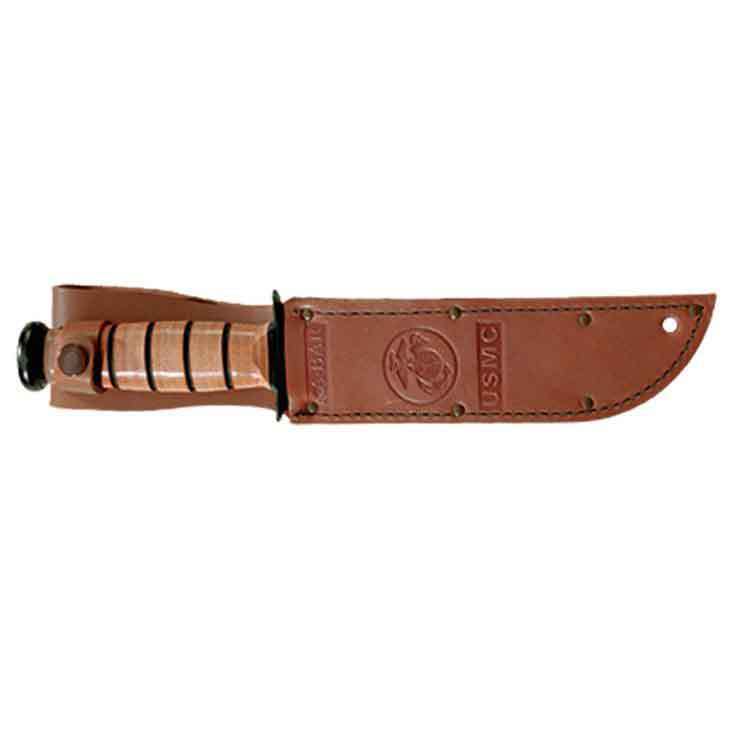 Ka-Bar USMC 7 inch Fixed Blade Knife - Brown Ka-Bar USMC 7 inch Fixed Blade Knife - Brown