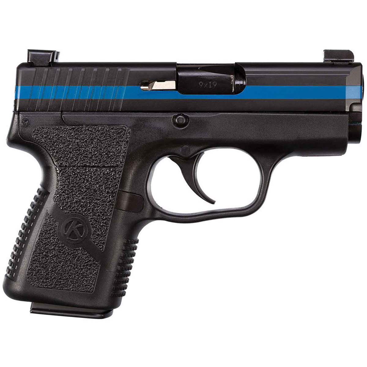 Kahr PM9 Thin Blue Line Edition With Night Sights 9mm Luger 3in Black Pistol - 7+1 Rounds Kahr PM9 Thin Blue Line Edition With Night Sights 9mm Luger 3in Black Pistol - 7+1 Rounds