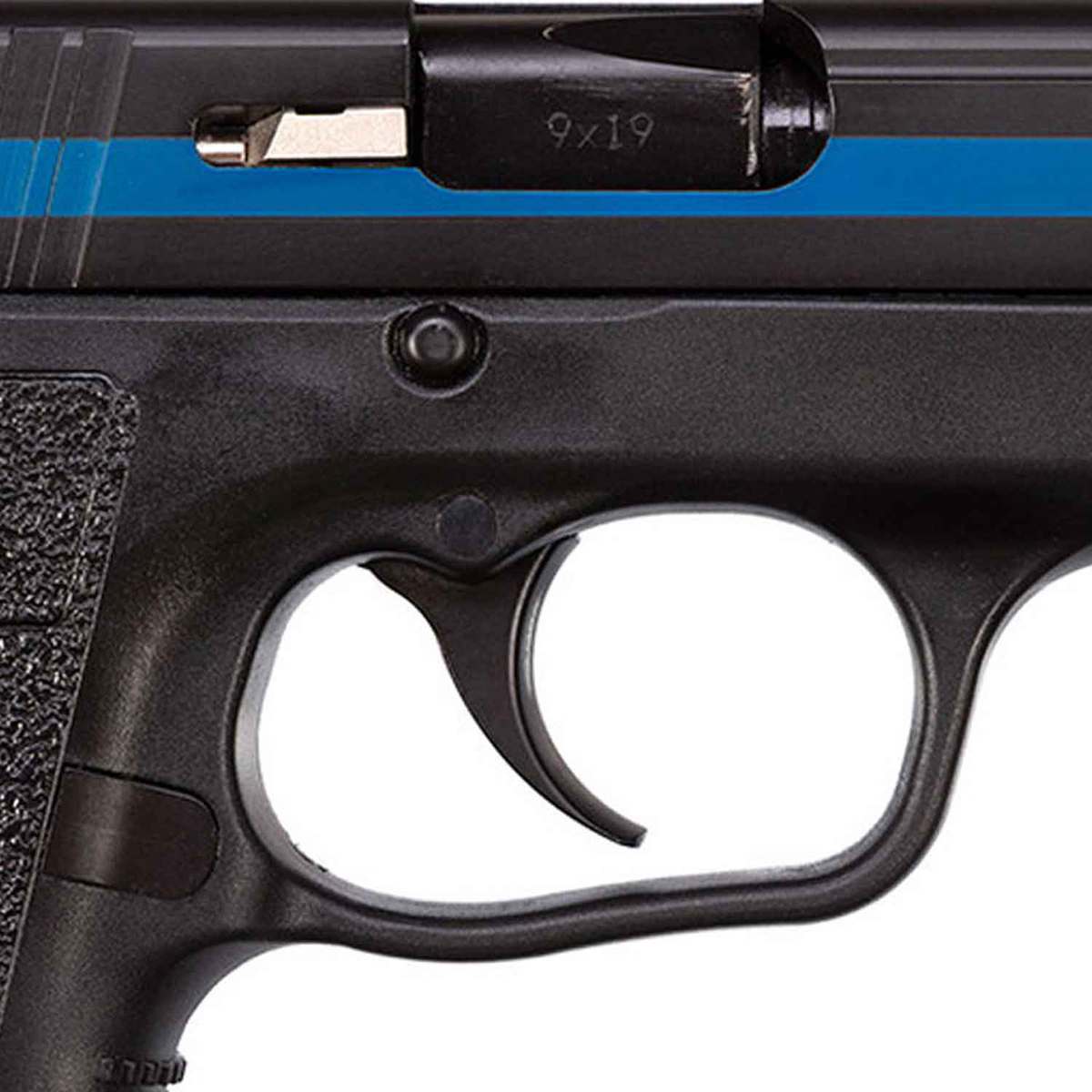 Kahr PM9 Thin Blue Line Edition With Night Sights 9mm Luger 3in Black Pistol - 7+1 Rounds Kahr PM9 Thin Blue Line Edition With Night Sights 9mm Luger 3in Black Pistol - 7+1 Rounds