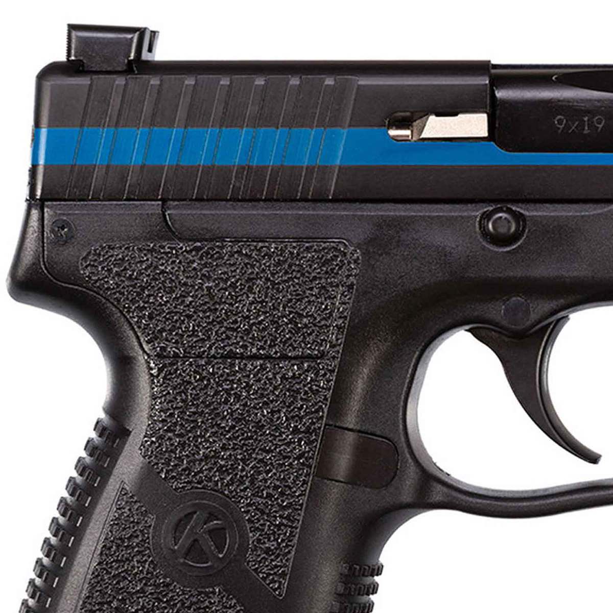 Kahr PM9 Thin Blue Line Edition With Night Sights 9mm Luger 3in Black Pistol - 7+1 Rounds Kahr PM9 Thin Blue Line Edition With Night Sights 9mm Luger 3in Black Pistol - 7+1 Rounds