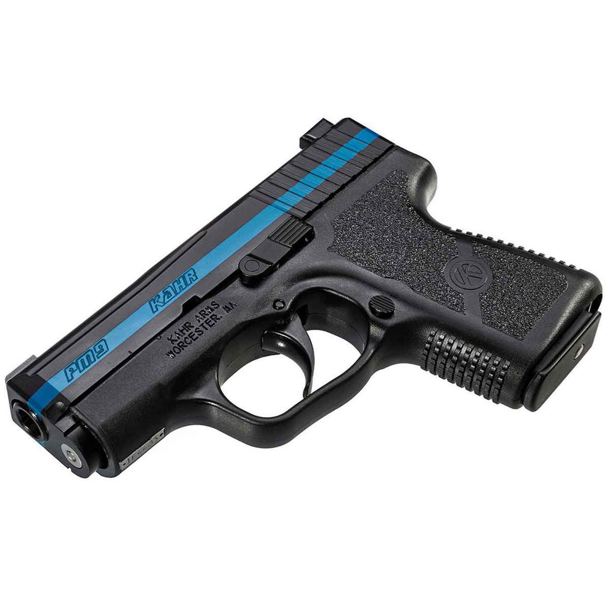 Kahr PM9 Thin Blue Line Edition With Night Sights 9mm Luger 3in Black Pistol - 7+1 Rounds Kahr PM9 Thin Blue Line Edition With Night Sights 9mm Luger 3in Black Pistol - 7+1 Rounds