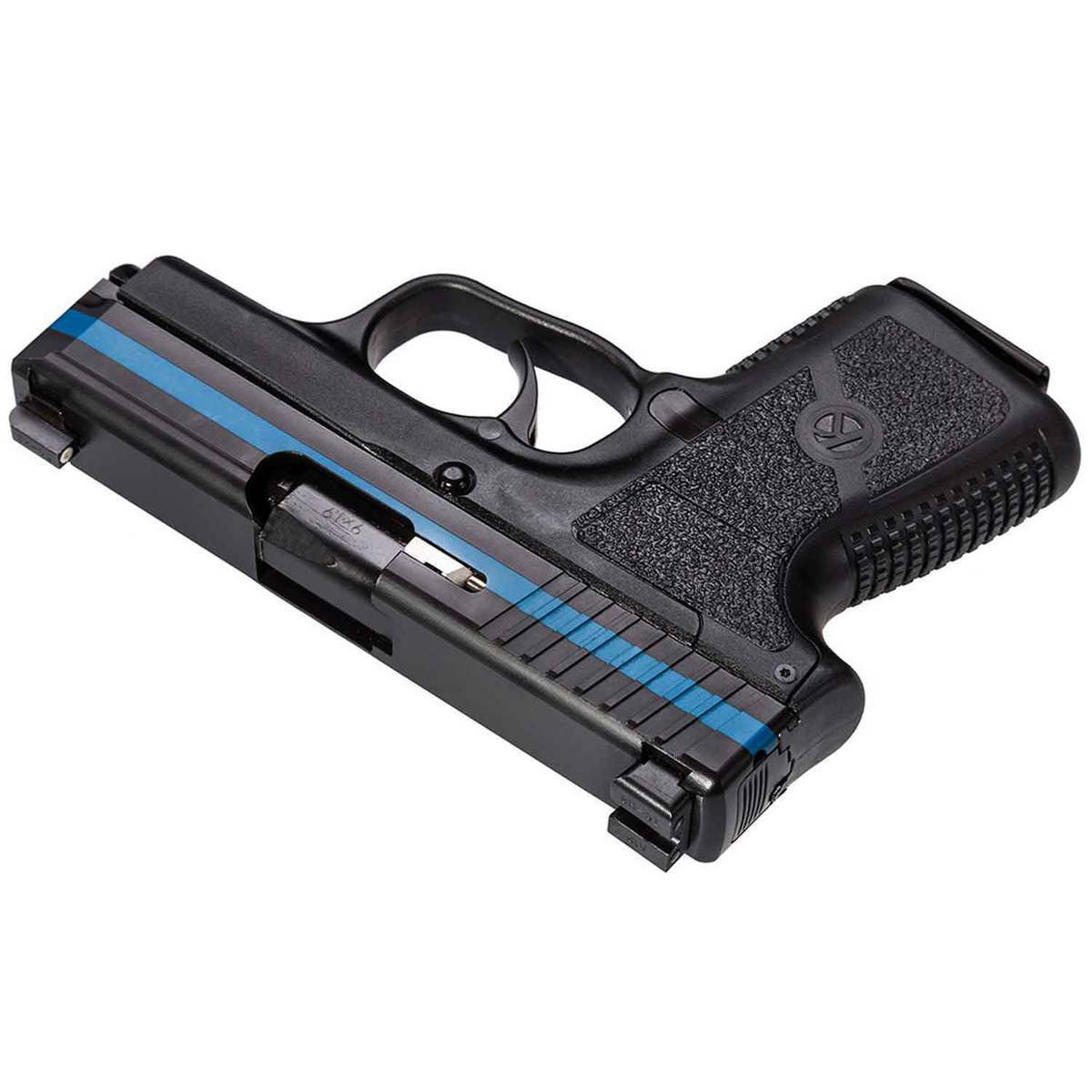 Kahr PM9 Thin Blue Line Edition With Night Sights 9mm Luger 3in Black Pistol - 7+1 Rounds Kahr PM9 Thin Blue Line Edition With Night Sights 9mm Luger 3in Black Pistol - 7+1 Rounds