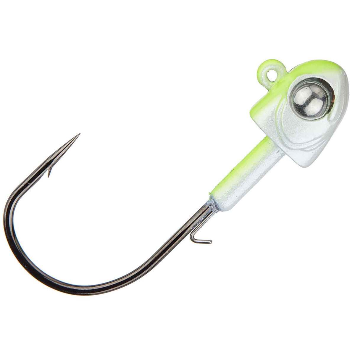 Lot de 2 hameçons de pêche yeux 3D Swimbait Jig Heads 1 oz Lot de 2 hameçons de pêche yeux 3D Swimbait Jig Heads 1 oz