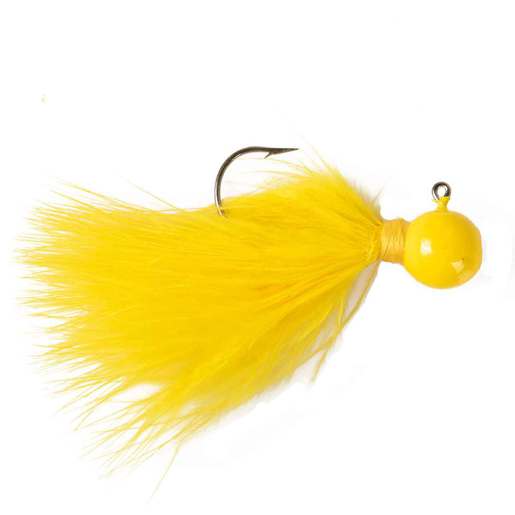 Kalin's Hand-Tied Marabou Hair Jig - 3/8oz - White 2/0