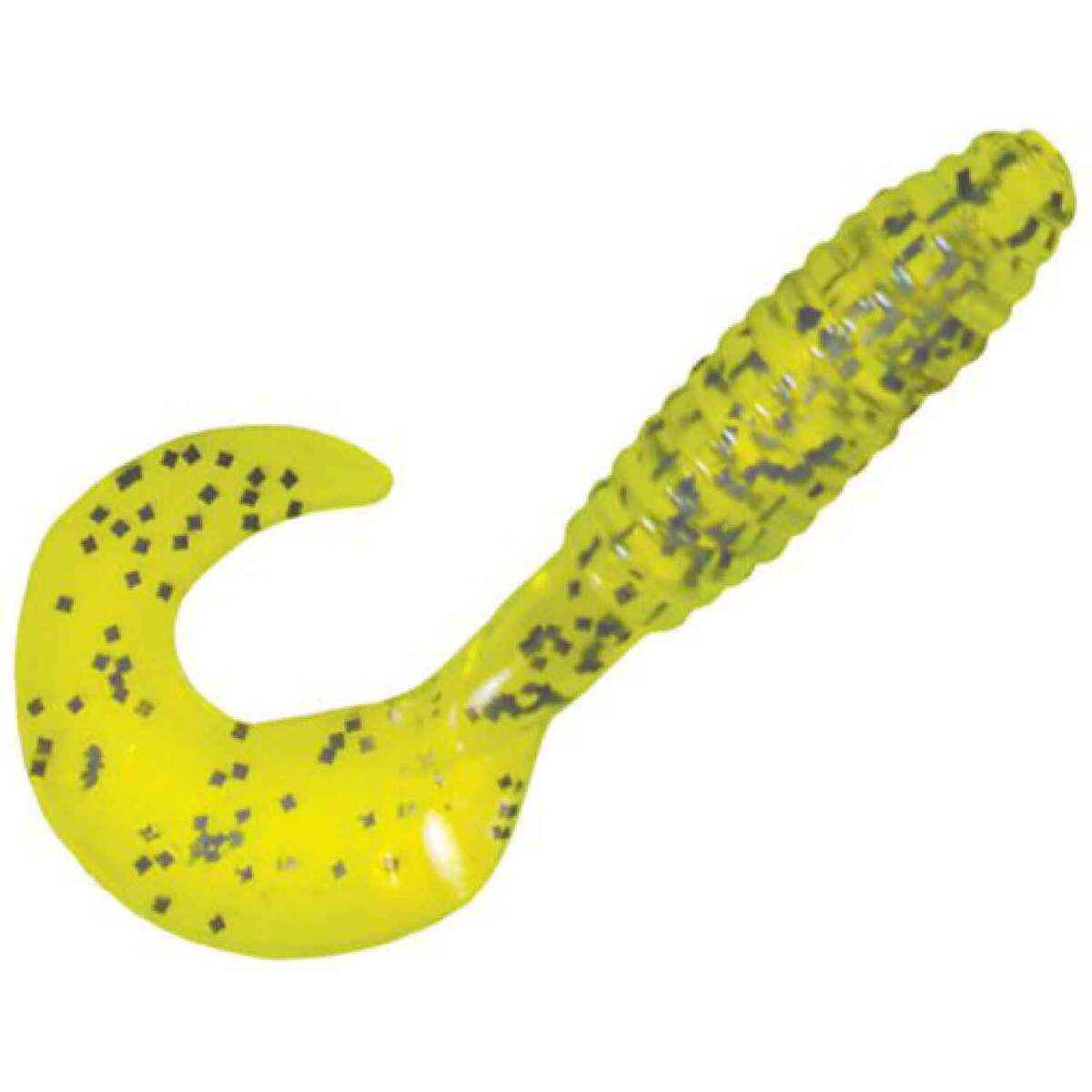 Grub Salt Kalins Salty Lunker Grub - Chartreuse/Salt and Pepper, 3in, 10pk ...
