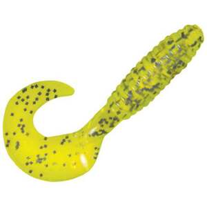 Grub Salt Kalins Salty Lunker Grub - Chartreuse/Salt and Pepper, 3in, 10pk ...