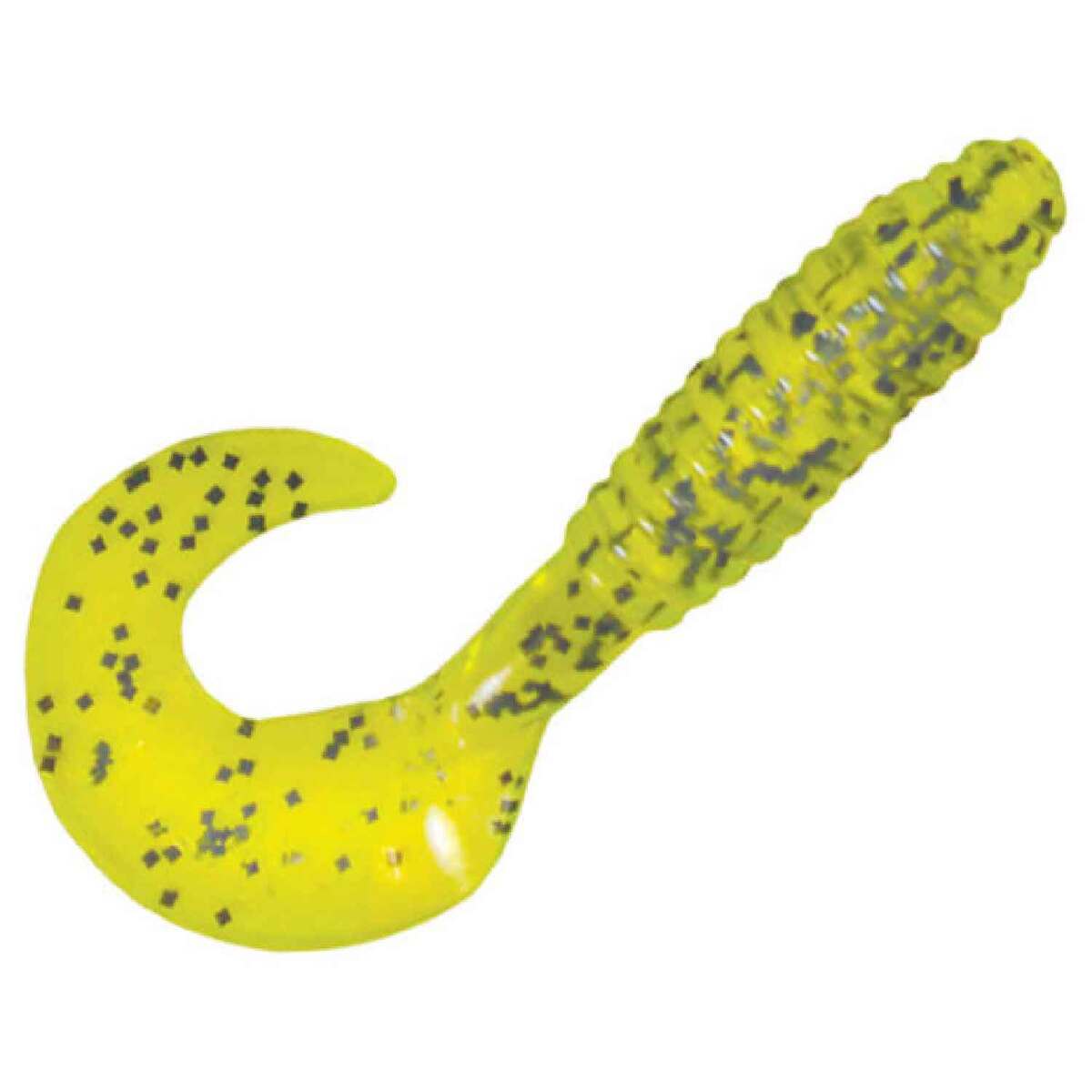 Grub Salt Kalins Salty Lunker Grub - Chartreuse/Salt and Pepper, 4in, 10pk ...