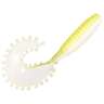 Kalin's Tickle Single Tail Grub - Chartreuse Pearl, 5in, 8pk - Chartreuse Pearl