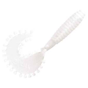 Kalin's Tickle Single Tail Grub - White, 5in, 8pk