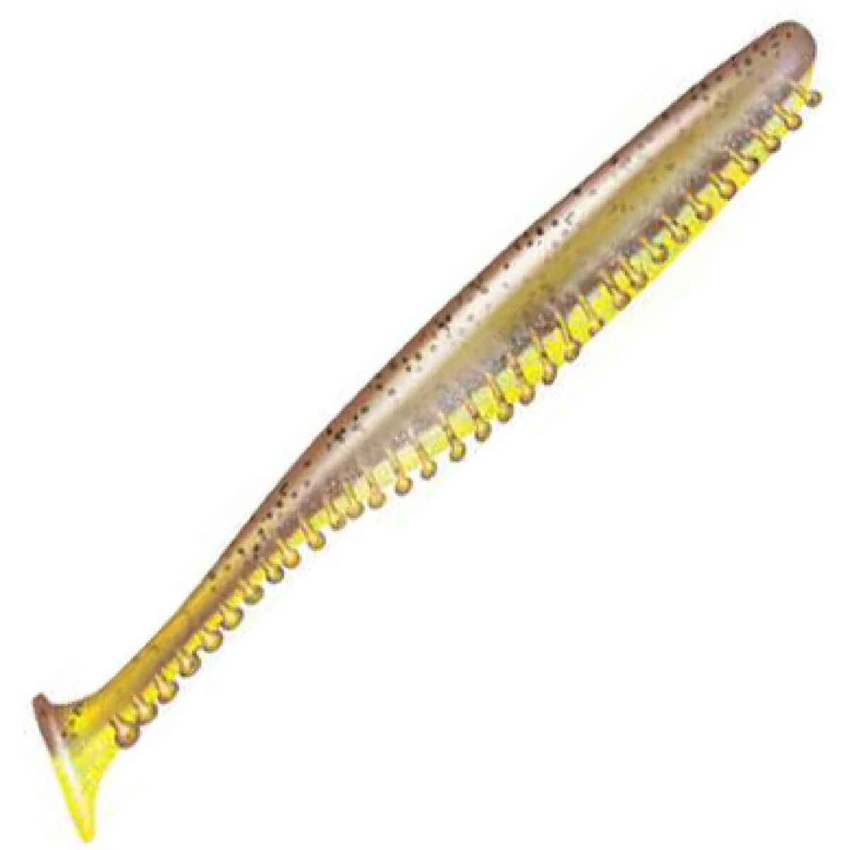 Kalin's Tickle Tail Paddle Tail Swimbait - 4.8in - Electric Blue/Chartreuse Tail