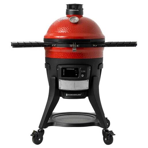 Kamado Joe Konnected Joe Digital Charcoal Grill and Smoker - Red