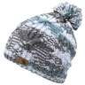 Kanut Sports Women's Chapel Cuff Pom Beanie - Pewter/White - One Size Fits Most - Pewter/White One Size Fits Most