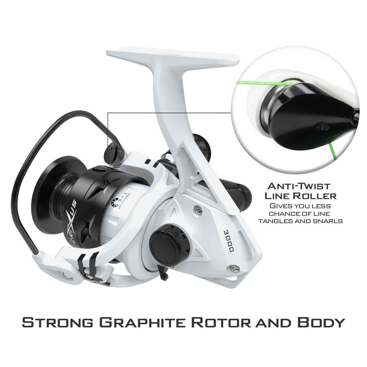 KastKing Crixus Spinning Rod and Reel Combo - 6ft, Medium Light Power, 2pc KastKing Crixus Spinning Rod and Reel Combo - 6ft, Medium Light Power, 2pc