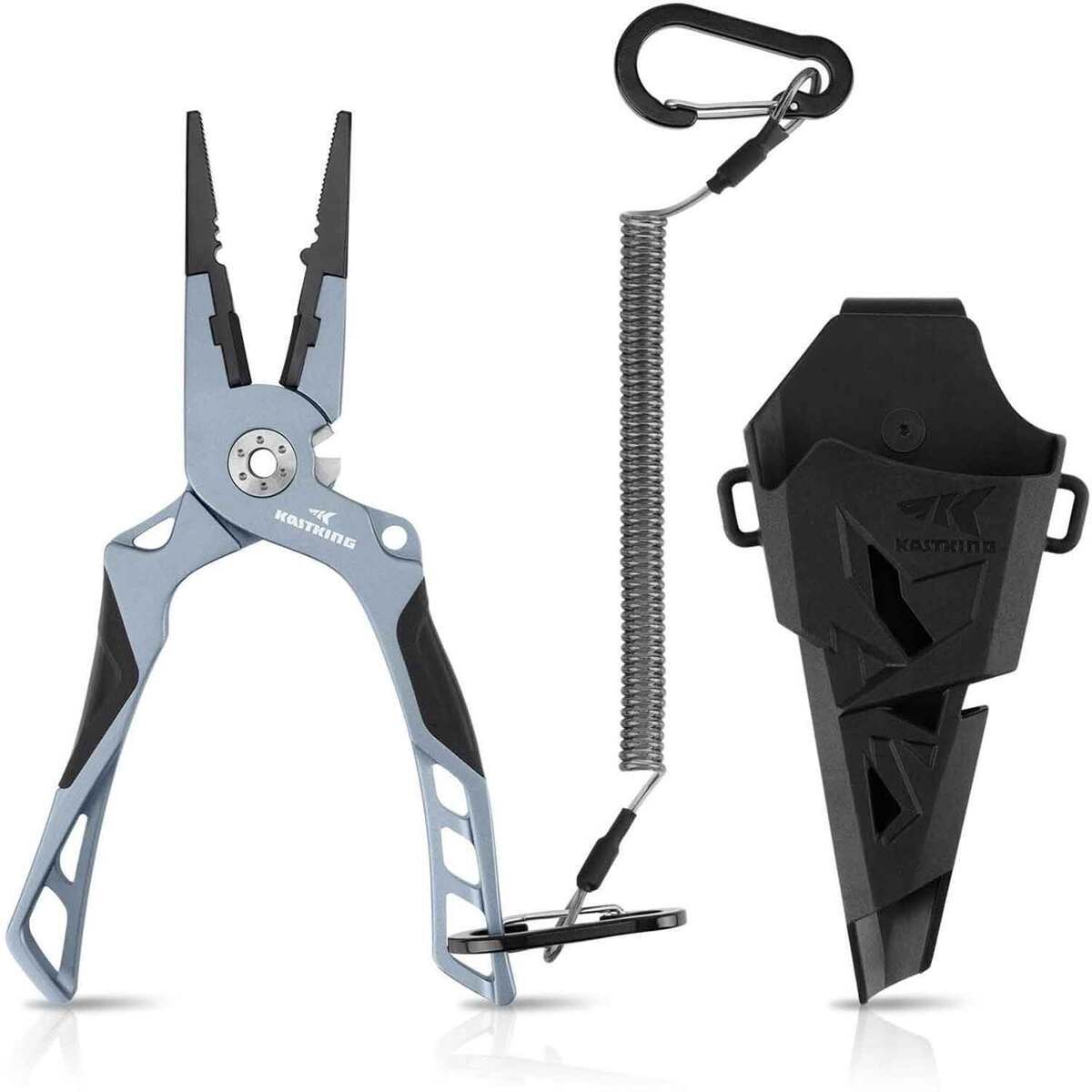 KastKing Gila Straight Nose Fishing Pliers - Charcoal, 7.5in - Charcoal KastKing Gila Straight Nose Fishing Pliers - Charcoal, 7.5in - Charcoal