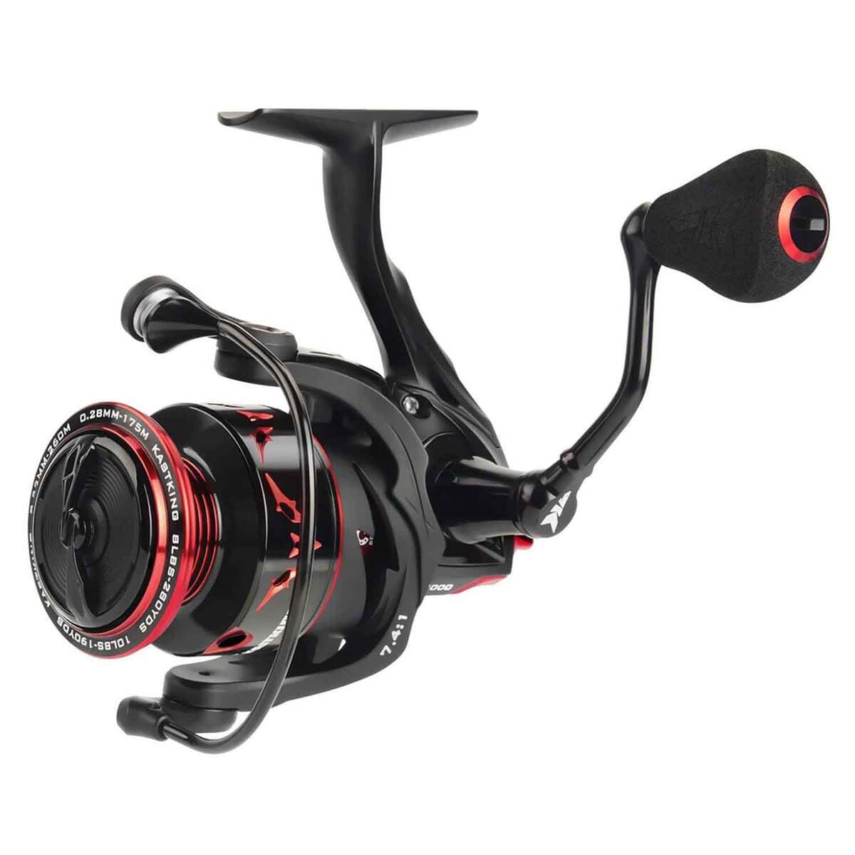 KastKing Speed Demon Elite Spinning Reel - 2000 - Black/Red 2000 KastKing Speed Demon Elite Spinning Reel - 2000 - Black/Red 2000