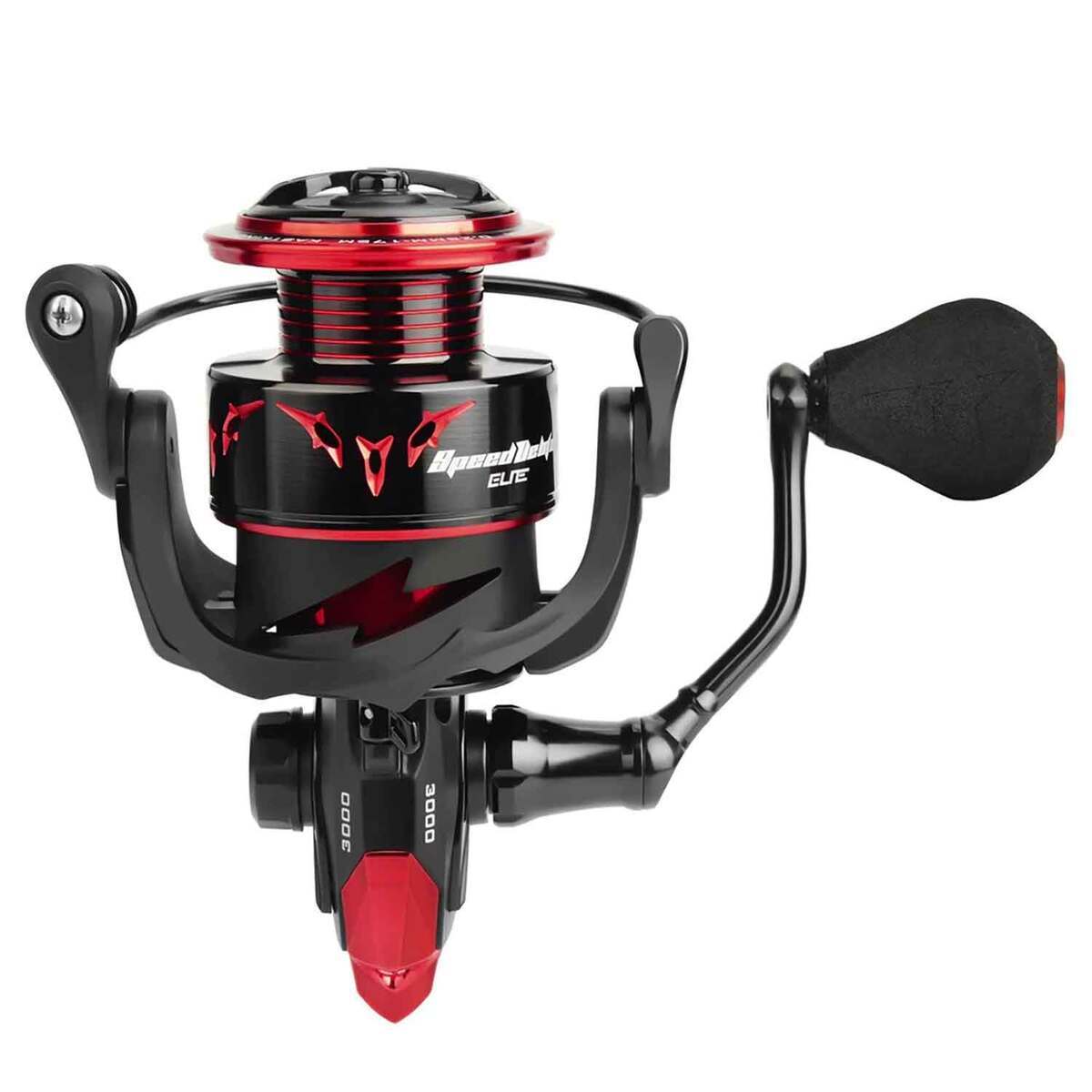 KastKing Speed Demon Elite Spinning Reel - 2000 - Black/Red 2000 KastKing Speed Demon Elite Spinning Reel - 2000 - Black/Red 2000