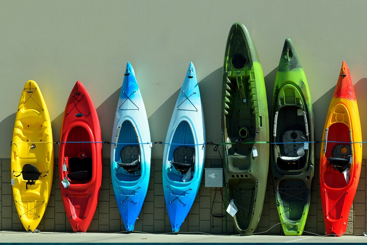 Group of kayakers