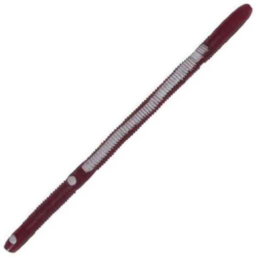 K&E Lures Bass Stopper Weedless 3 Hook Rig Finesse Worm - Wine/White