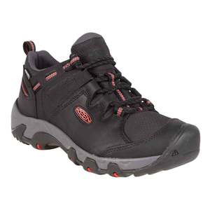 KEEN Men's Steens Waterproof Low Hiking Shoes - Black - Size 9