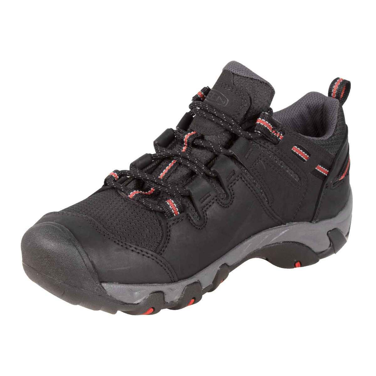 KEEN Men's Steens Waterproof Low Hiking Shoes - Black - Size 9 - Black ...