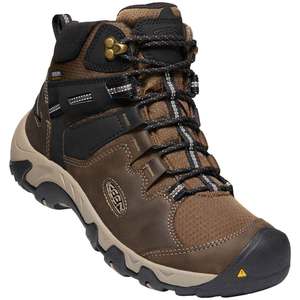 KEEN Men's Steens Waterproof Mid Hiking Boots - Canteen - Size 11