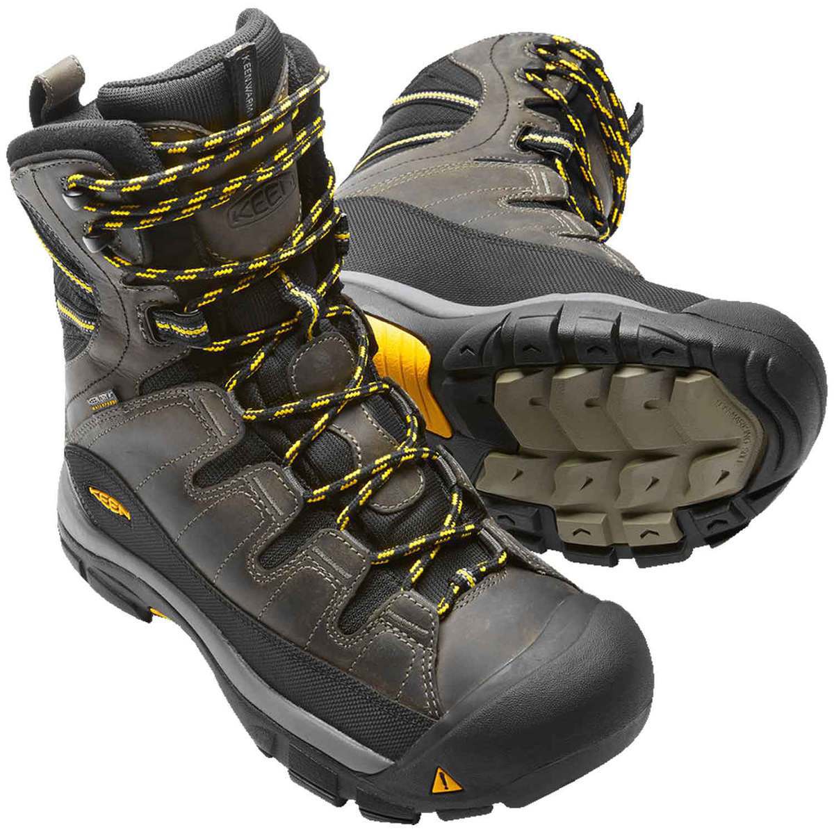 KEEN Men's Summit County Waterproof High Hiking Boots - Dark Shadow - Size 8.5 - Dark Shadow 8.5