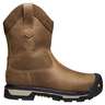 KEEN Utility Men's Oakland Wellington Steel Toe Work Boots - Cascade Brown - Size 10 D - Cascade Brown 10