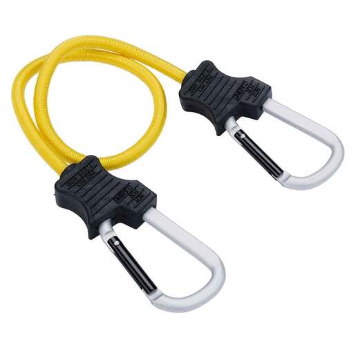Keeper Carabiner Bungee Cord - Yellow