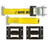 Keeper Logistic Ratchet Tie-Down with 2 E-Track Fittings - 15ft - Yellow