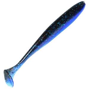 Keitech Easy Shiner Soft Swimbait - Black/Blue Flake, 4in