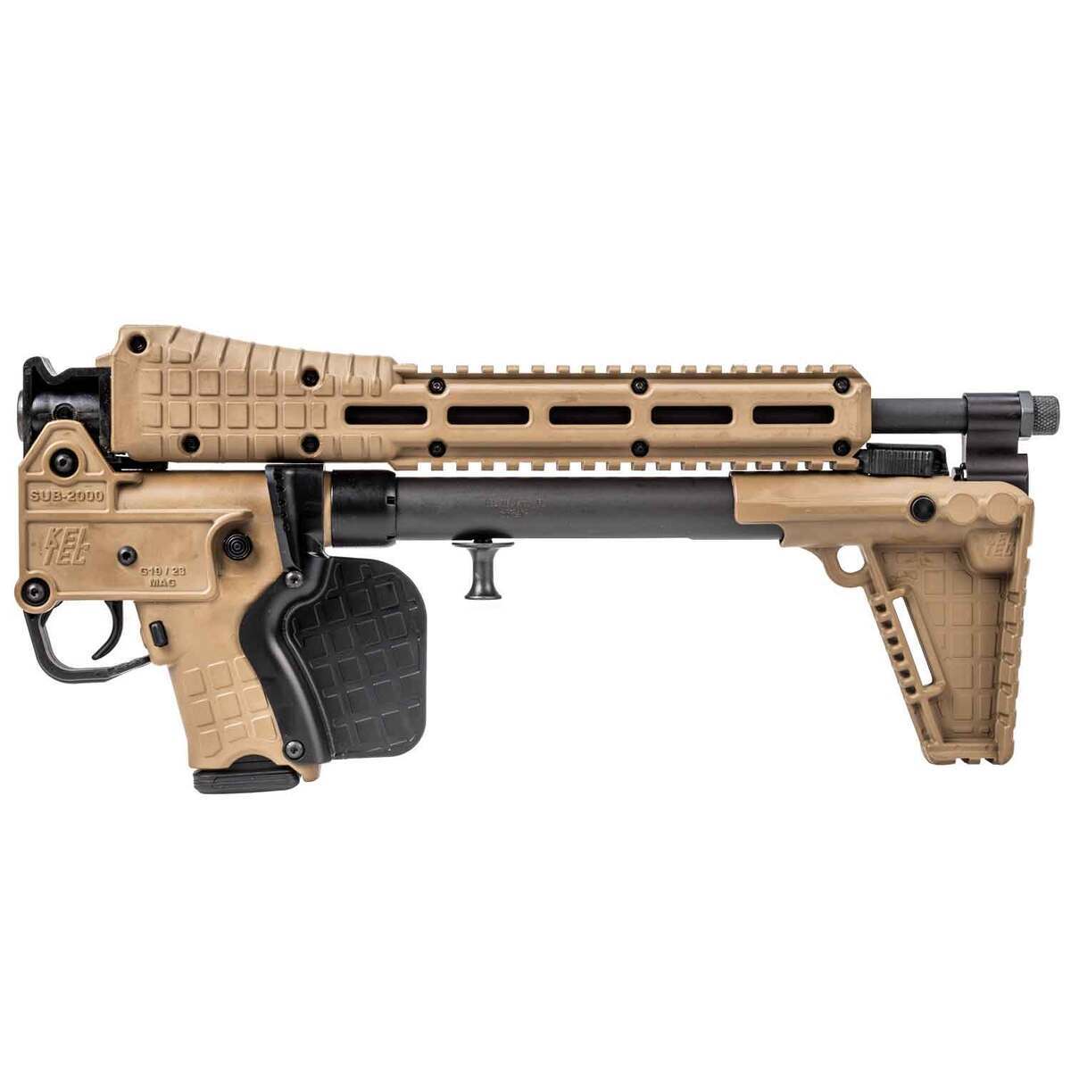 Kel-Tec Sub2k 9mm Luger 16.1in Black Semi Automatic Modern Sporting Rifle - 10+1 Rounds - Tan Kel-Tec Sub2k 9mm Luger 16.1in Black Semi Automatic Modern Sporting Rifle - 10+1 Rounds - Tan