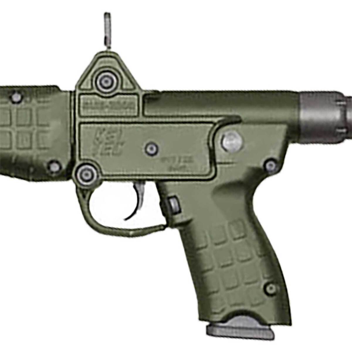 Kel-Tec Sub 2000 9mm Luger 16.25in OD Green Nitride Semi Automatic Modern Sporting Rifle - 10+1 Rounds - Green Kel-Tec Sub 2000 9mm Luger 16.25in OD Green Nitride Semi Automatic Modern Sporting Rifle - 10+1 Rounds - Green