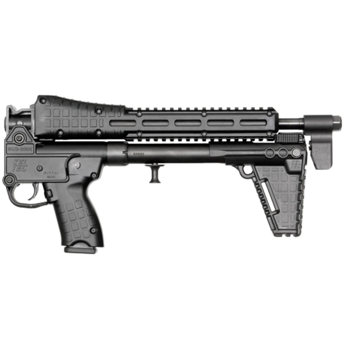 Kel-Tec SUB2000 Glock 19 Magazine 9mm Luger 16.25in Black Semi Automatic Rifle - 15+1 Rounds - Black Kel-Tec SUB2000 Glock 19 Magazine 9mm Luger 16.25in Black Semi Automatic Rifle - 15+1 Rounds - Black
