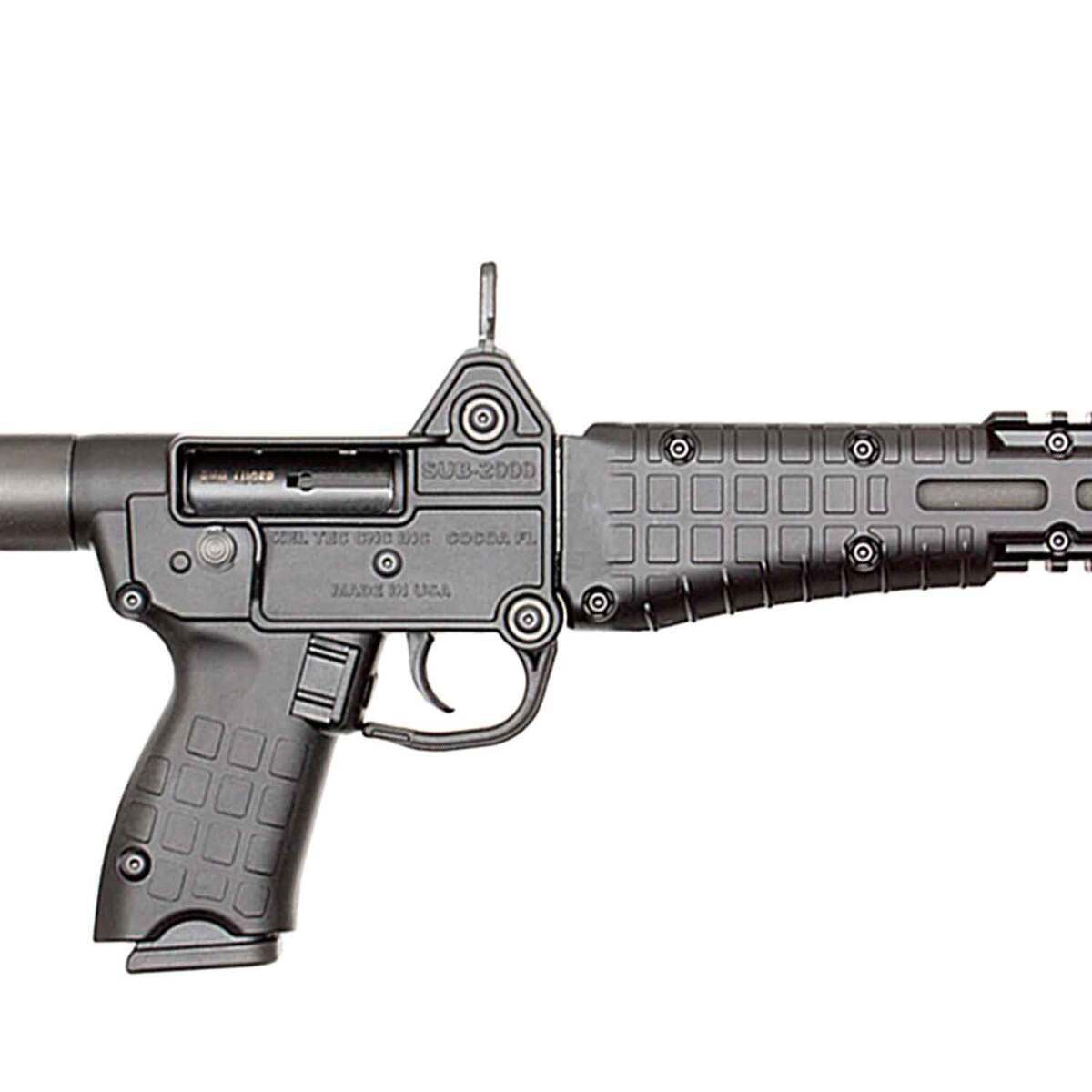 Kel-Tec Sub2000 Glock 19 Magazine 9mm Luger 16.1in Matte Black Semi Automatic Modern Sporting Rifle - 10+1 Rounds - Black Kel-Tec Sub2000 Glock 19 Magazine 9mm Luger 16.1in Matte Black Semi Automatic Modern Sporting Rifle - 10+1 Rounds - Black