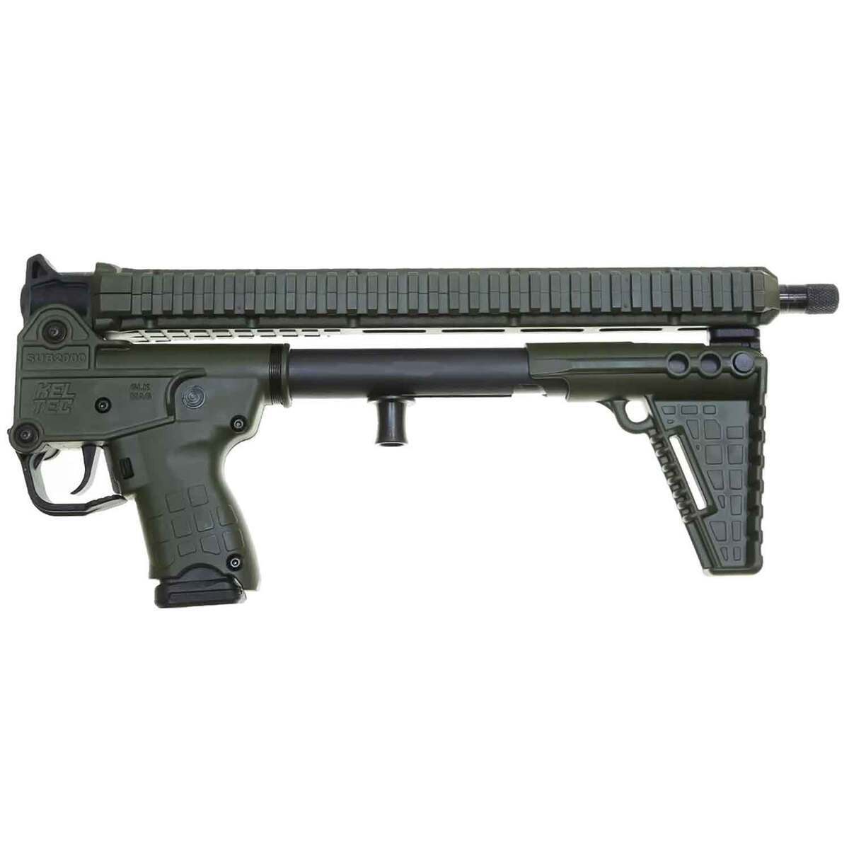 Kel-Tec SUB2000 GEN3 9mm Luger 16.15in Green Semi Automatic Modern Sporting Rifle - 15+1 Rounds - Green Kel-Tec SUB2000 GEN3 9mm Luger 16.15in Green Semi Automatic Modern Sporting Rifle - 15+1 Rounds - Green
