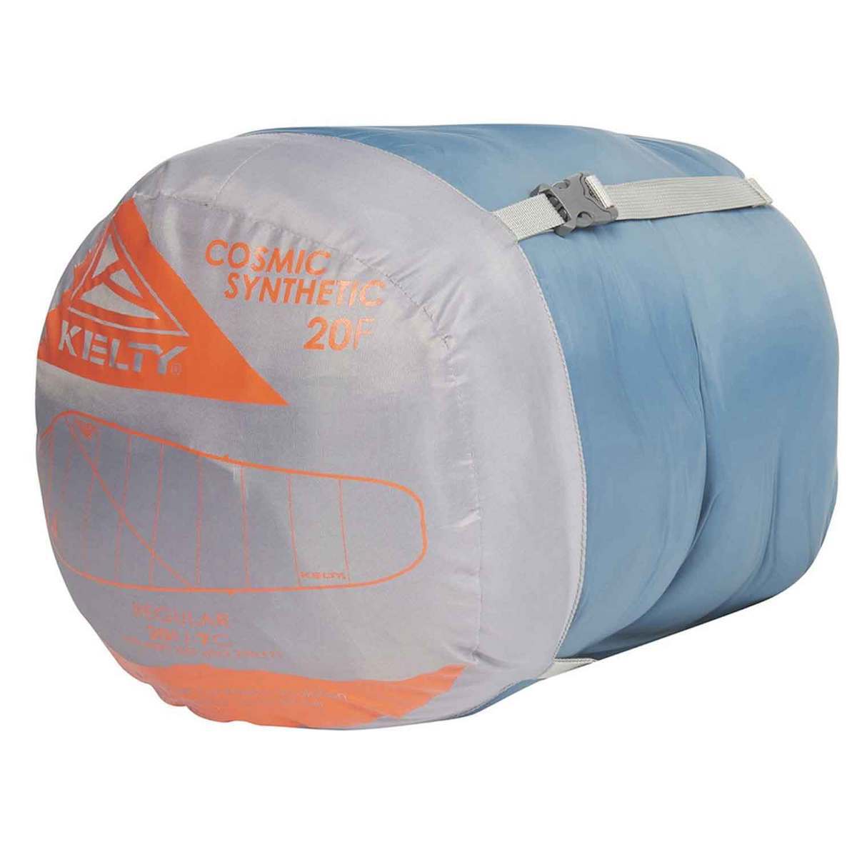 Kelty Cosmic Synthetic 20 Degree Regular Mummy Sleeping Bag - Blue/Grey - Blue Regular Kelty Cosmic Synthetic 20 Degree Regular Mummy Sleeping Bag - Blue/Grey - Blue Regular