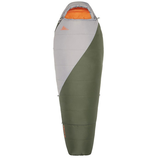 Kelty Cosmic Synthetic 40F Degree Regular Mummy Sleeping Bag - Olive/Grey - Olive/Grey 15in x 8.5in