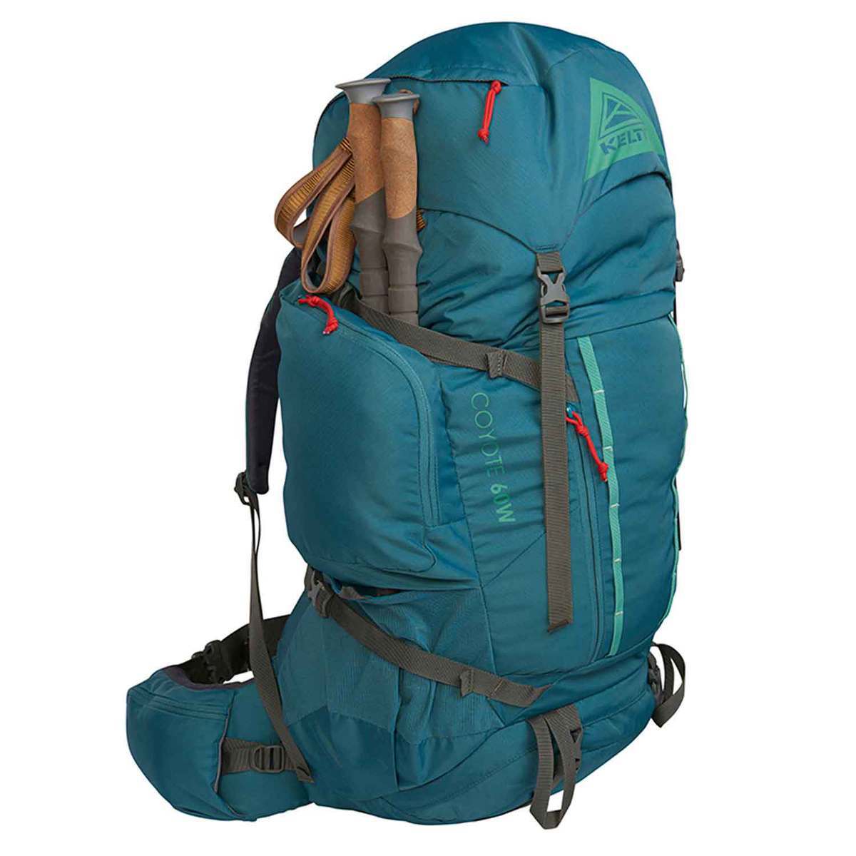 Kelty Coyote 60 Liter Women's Backpacking Pack - Hydro/Malachite - Hydro/Malachite Kelty Coyote 60 Liter Women's Backpacking Pack - Hydro/Malachite - Hydro/Malachite