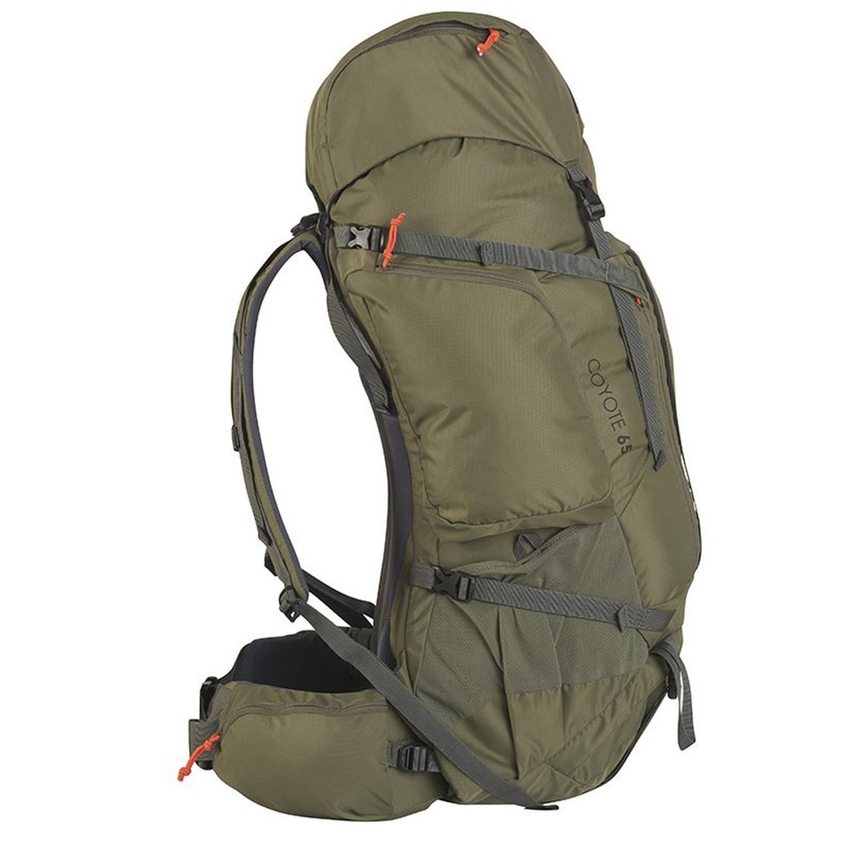 Kelty Coyote 65 Backpack - Burnt Olive - Burnt Olive Kelty Coyote 65 Backpack - Burnt Olive - Burnt Olive
