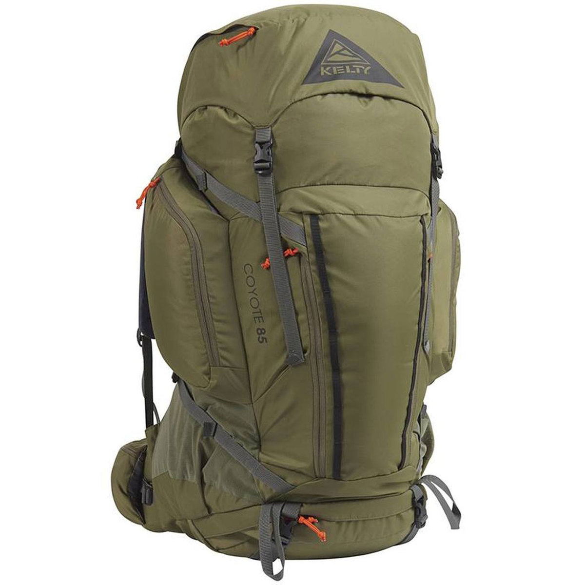 Kelty Coyote 85 Liter Backpacking Pack - Burnt Olive - Burnt Olive Kelty Coyote 85 Liter Backpacking Pack - Burnt Olive - Burnt Olive