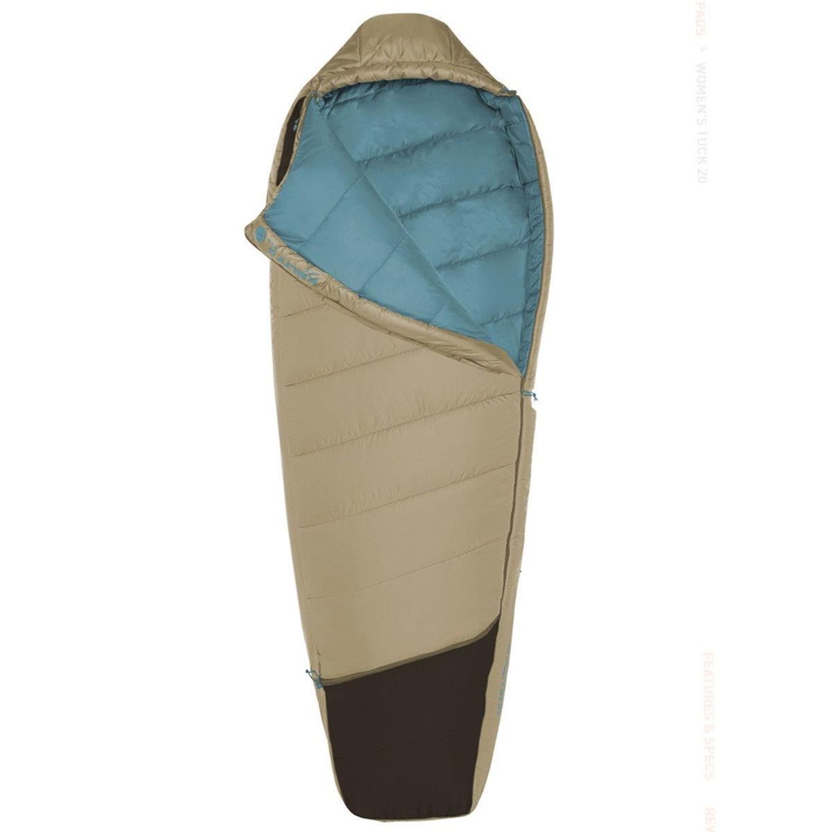 Kelty Women's Tuck 20 Degree Regular Mummy Sleeping Bag - Elm - Elm Regular Kelty Women's Tuck 20 Degree Regular Mummy Sleeping Bag - Elm - Elm Regular
