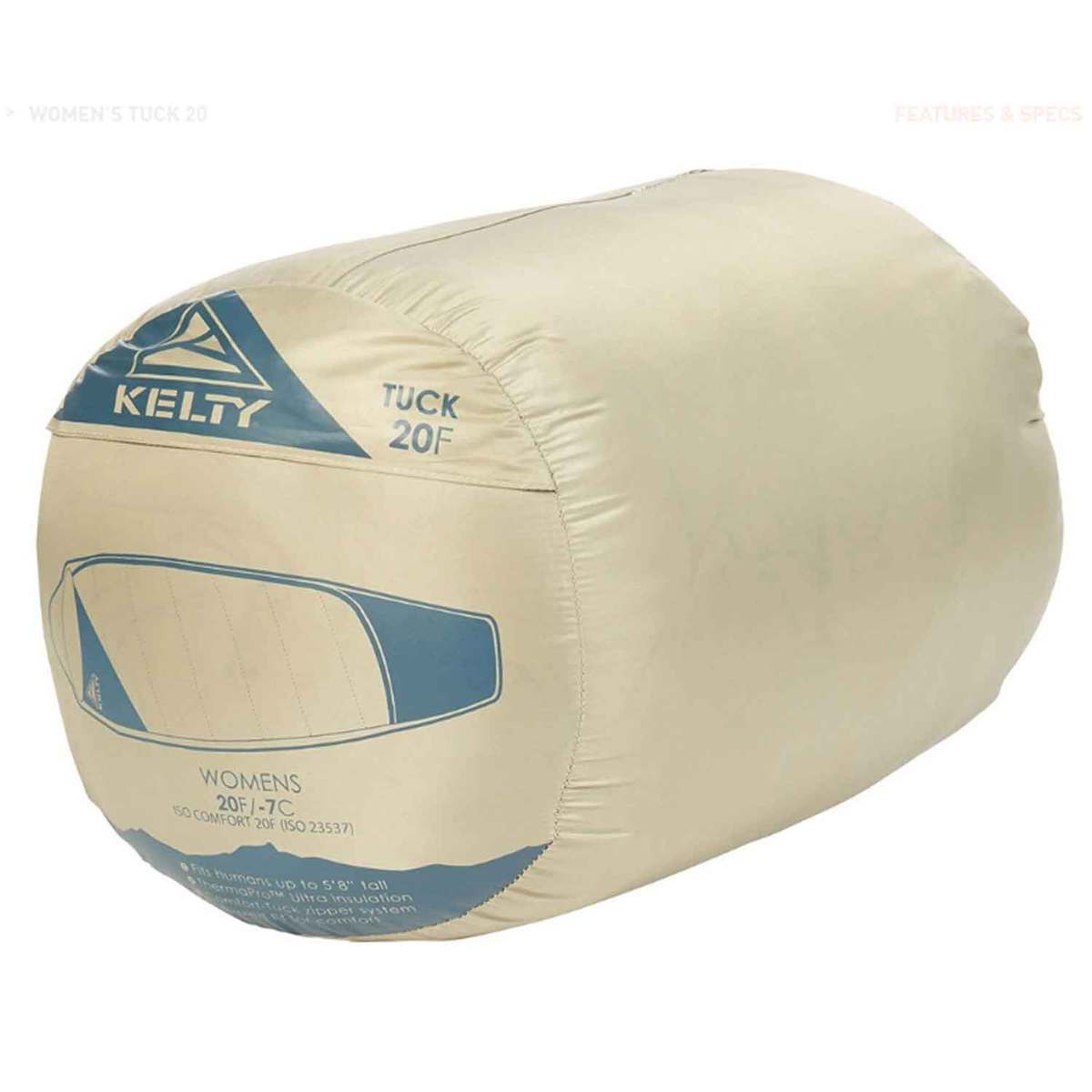 Kelty Women's Tuck 20 Degree Regular Mummy Sleeping Bag - Elm - Elm Regular Kelty Women's Tuck 20 Degree Regular Mummy Sleeping Bag - Elm - Elm Regular