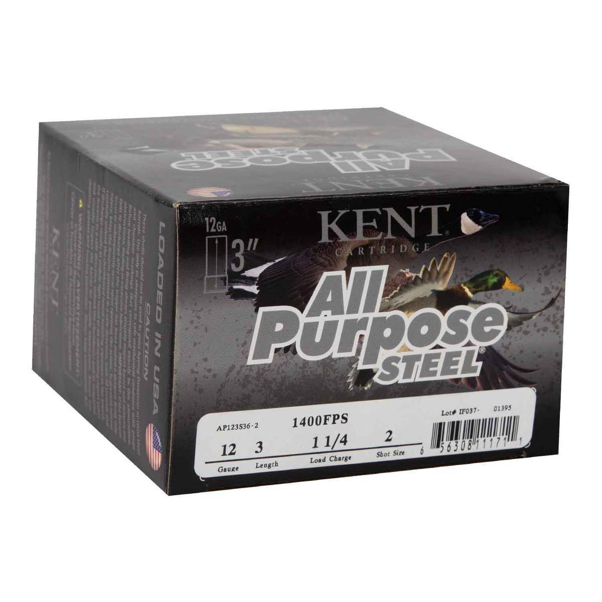 Kent All Purpose Steel 12 Gauge 3in #2 1-1/4oz Waterfowl Shotshells - 25 Rounds Kent All Purpose Steel 12 Gauge 3in #2 1-1/4oz Waterfowl Shotshells - 25 Rounds