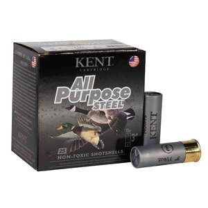 Kent All Purpose Steel 12 Gauge 3in #3 1-1/4oz Waterfowl Shotshells - 25 Rounds